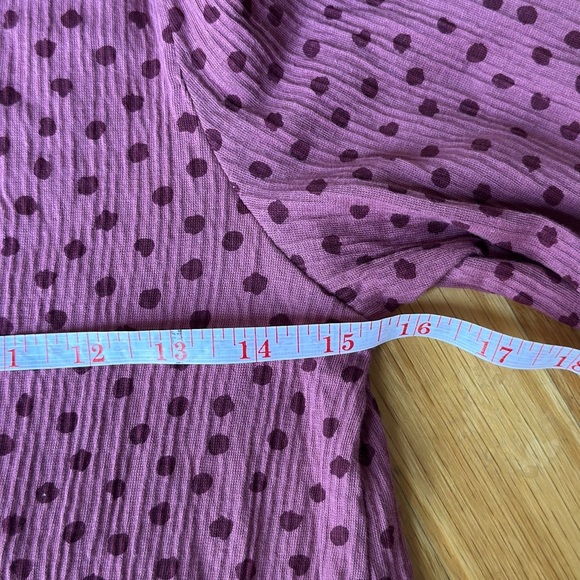 Mayoral Polka Dot Print Long- Sleeved Top Girls Size 12 Purple Red Fall Tops - Picture 7 of 8